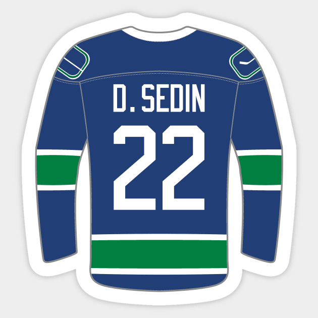 Vancouver Canucks Daniel Sedin Vancouver Canucks Sticker TeePublic